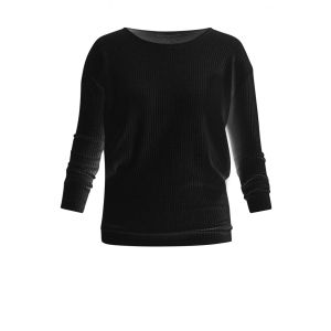 Yest Top - Yolanda Rib Black