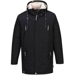 Blue Wave Winterjas - Parka Kuddel Black