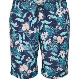 North 56˚4 Zwemshorts - Denim Flower Printed