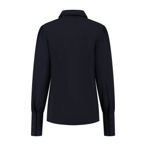 Aime Blouse - Clarins Travel Dark Blue