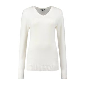 Casa Mia - V-hals sweater Cream