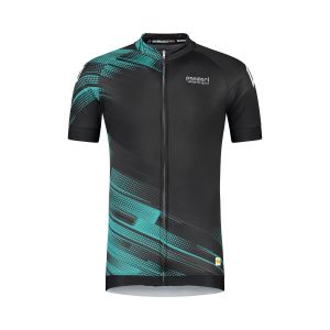 Panzeri Stelvio - Wielershirt zwart/turquoise