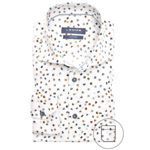 Ledub Modern Fit Overhemd - Warm Dots