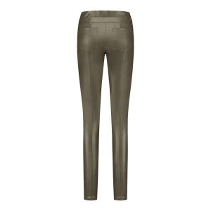 Only M Trousers - Vegan Leather Khaki