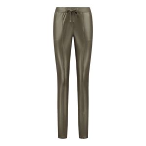 Only M Trousers - Vegan Leather Khaki