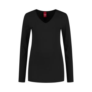 Only M - Basic V-hals top zwart