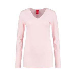 Only M - Basic V-hals top roze