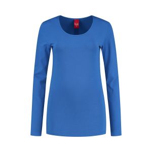 Only M - Basic ronde hals top blauw