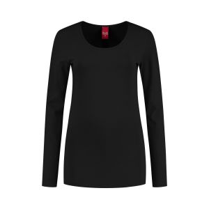 Only M - Basic ronde hals top zwart