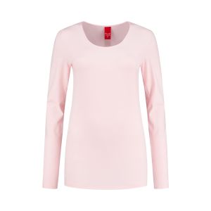 Only M - Basic ronde hals top roze