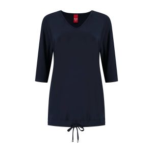 Only M - Top korte mouw navy