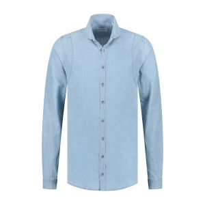 Blue Crane Slim Fit Overhemd - Lichtblauw