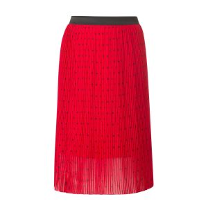 Yest Plissé Rok - Tango Red