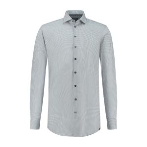 Ledub Modern Fit Overhemd - Geo Navy