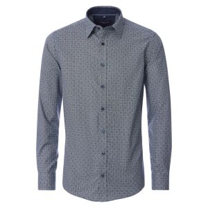 Casa Moda Casual Fit - Mosaic Print Blue