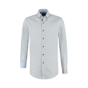 Eden Valley - Modern Fit Buckle Print Blue