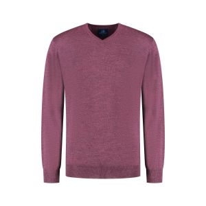 Eden Valley - Sweater Merino V-Hals Paars