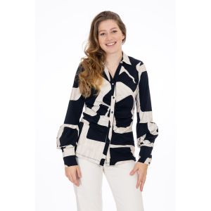 Aime Blouse - Big Swirls
