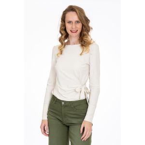 Aime Longsleeve Top - Negin Bone