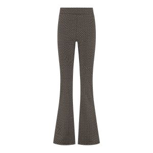 Madame Liz - Legging Flared Dark Zigzag