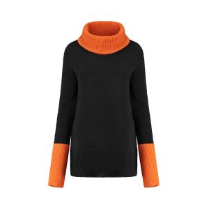 Only M - Coltrui Flannel Zwart-Oranje