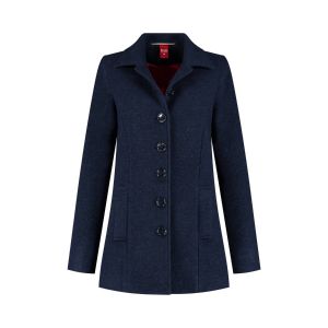 Only M - Winterjas Wol Cappotto Navy