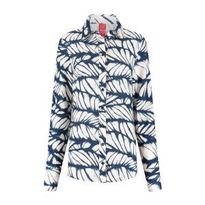 Only M - Blouse Leaves Navy