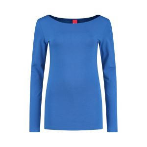 Only M - Basic boothals top blauw