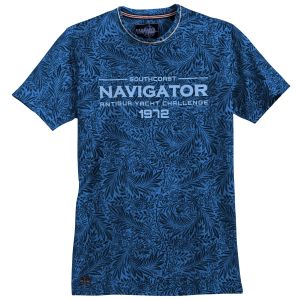 Redfield T-Shirt - Navigator Print Night Blue