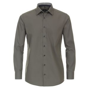 Venti Modern Fit Overhemd - Dusty Olive