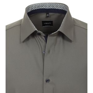 Venti Modern Fit Overhemd - Dusty Olive