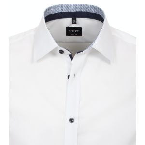Venti Body Fit Overhemd - Kent City White