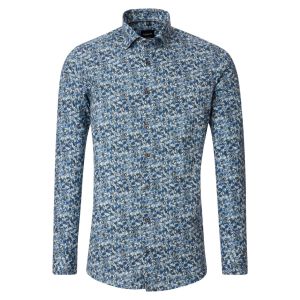 Venti Modern Fit Overhemd - Meadow Blue Print
