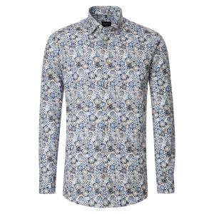 Venti Modern Fit Overhemd - Botanic Print