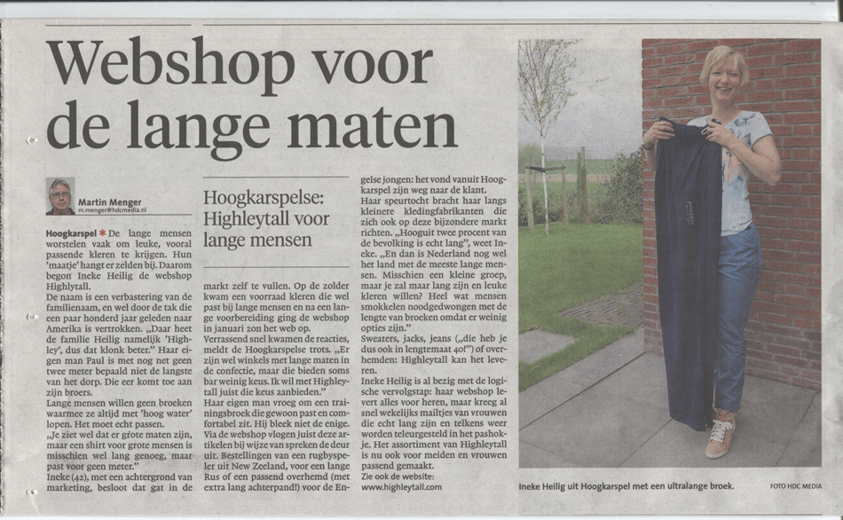 Artikel webshop lange maten.